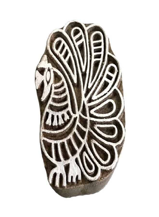 IGNOTO Wooden Printing Block Stamp for Hand Carved Printing Stamp Block for Mehandi/Textile Printing/Pottery Carft/Saree Border/Canvas Painting || W.BLK141 - Image 1